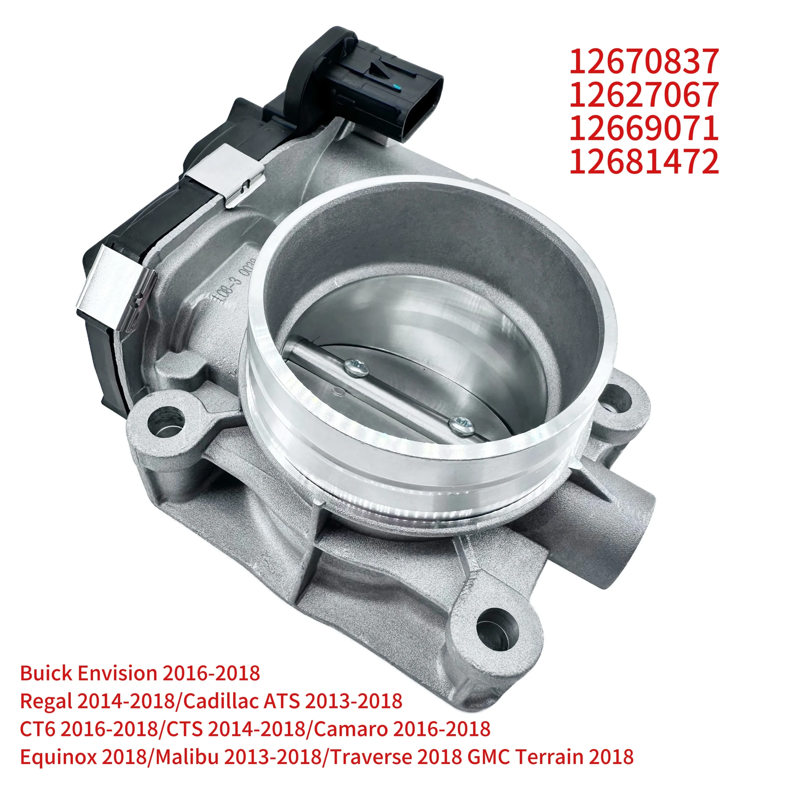 12670837 Throttle Body for Buick Envision 16-18/Regal 14-18/Cadillac ATS 13-18/CT6 16-18/CTS 14-18/Camaro 16-18/GMC Terrain 18