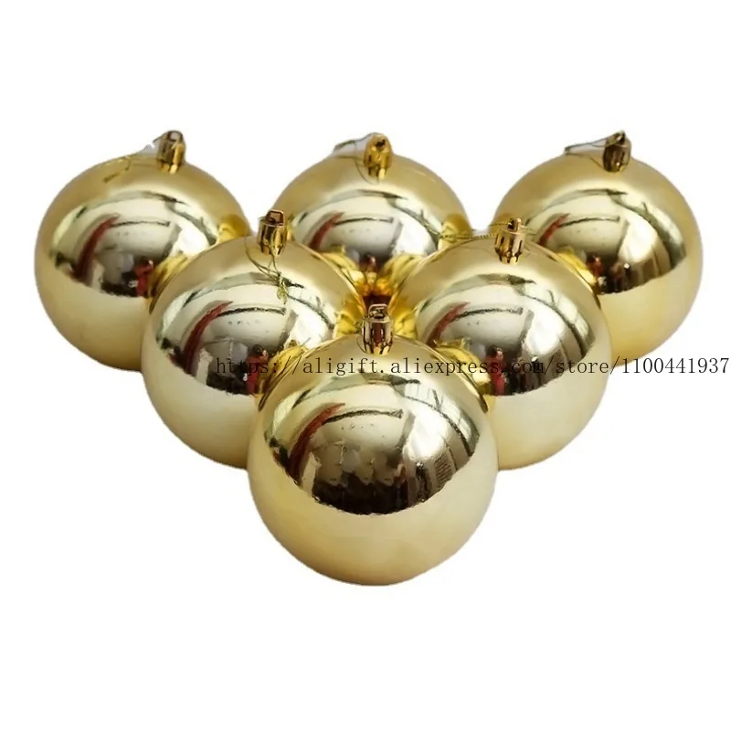 Christmas Decorations Red Christmas Ball 10cm Hanging Ball Bright Light Ball Activity Festive Supplies - view 2