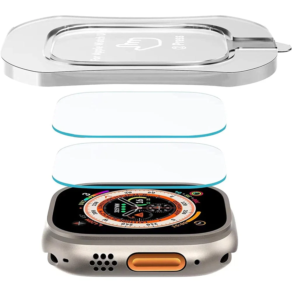 2PCS Tempered Glass Screen Protector For Apple Watch Ultra 3