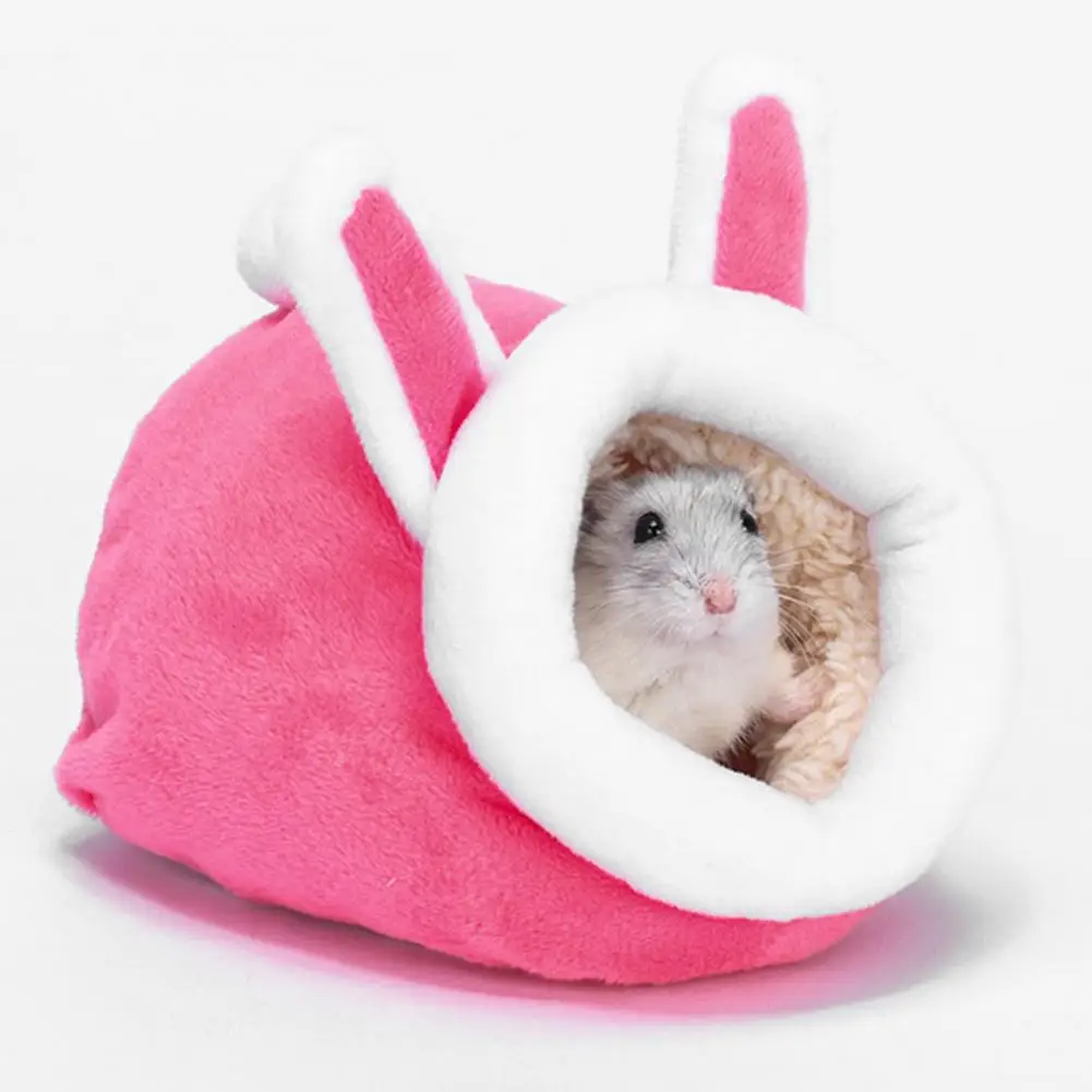 Hamster House Cotton Hamster Nest Guinea Pig Squirrel Mice Rat Sleepping Bed Keep Warm Soft Plush Winter Warm Cute Pet Nest