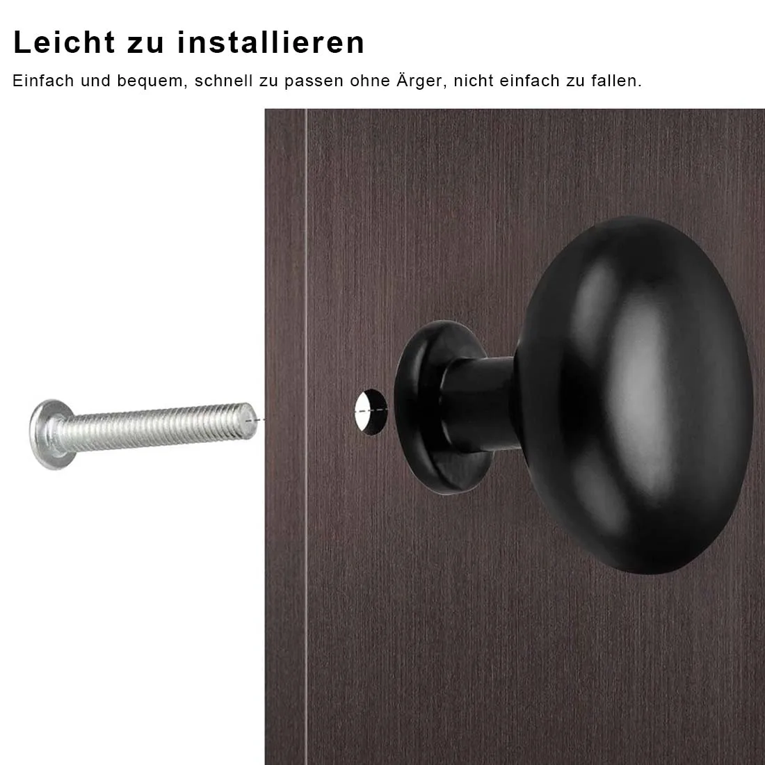 5PCS Aluminum Kitchen Cupboard Round Shape Furniture Fitting Cabinet Pulls Wardrobe Pulls Drawer Knob Door Handle