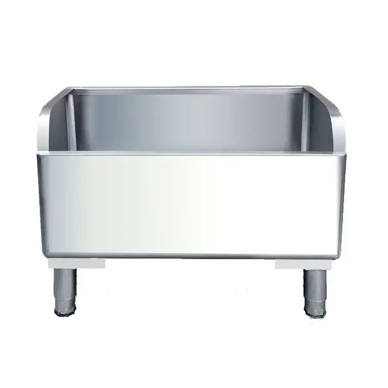 Stainless steel mop pool, commercial rounded corner cloth pool, balcony, bathroom, washing pool, school hospital