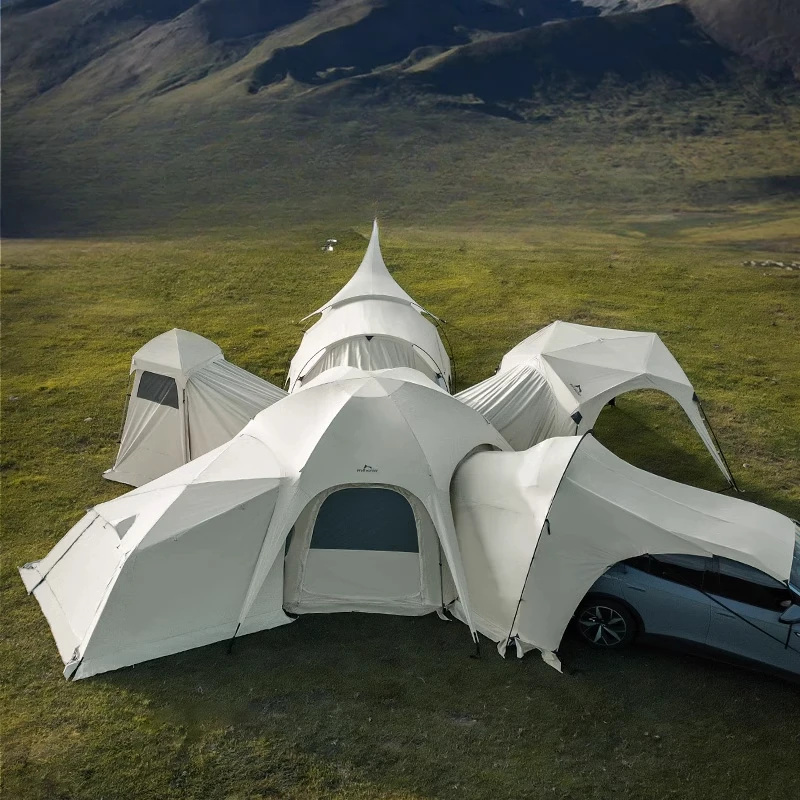 Barraca de acampamento ao ar livre para sala de estar