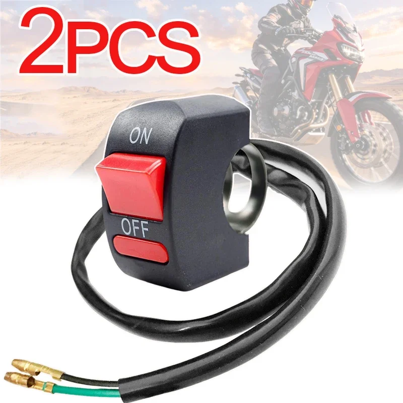 Universal Motorcycle Handlebar Flameout Switch Motorbike ON OFF Power Button for Moto Headlight Signal Lamp Control Switch 12V