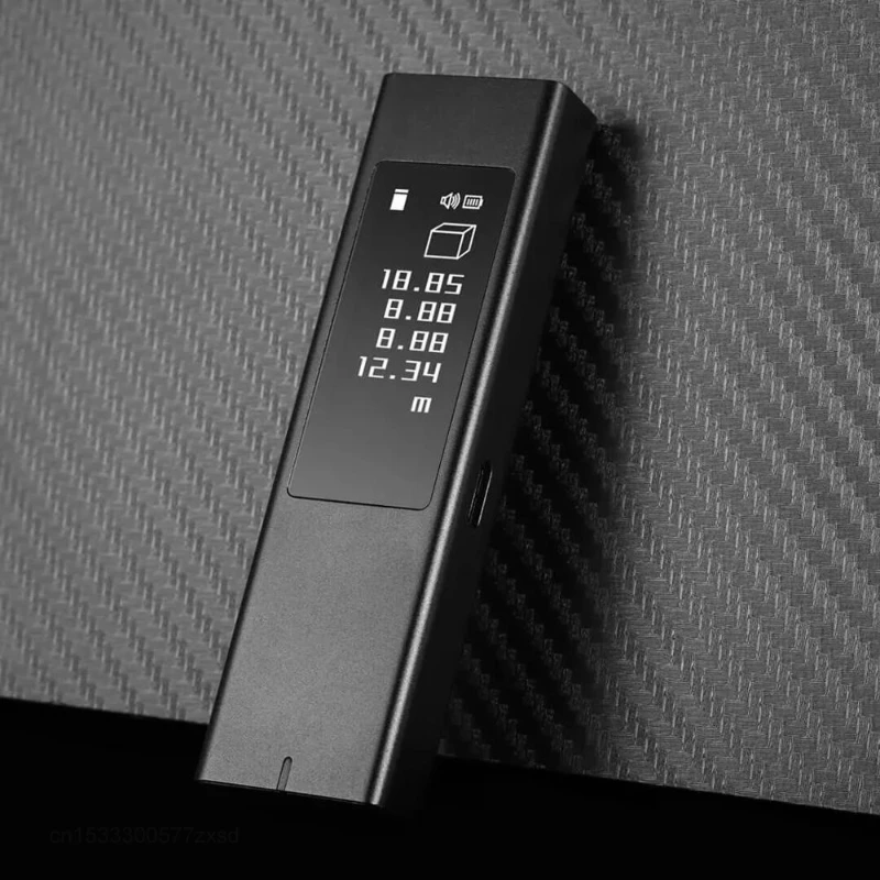 Xiaomi-telémetro láser Duka LS5, medidor de distancia láser de alta precisión, herramienta de regla Digital, carga con pantalla táctil, 40m