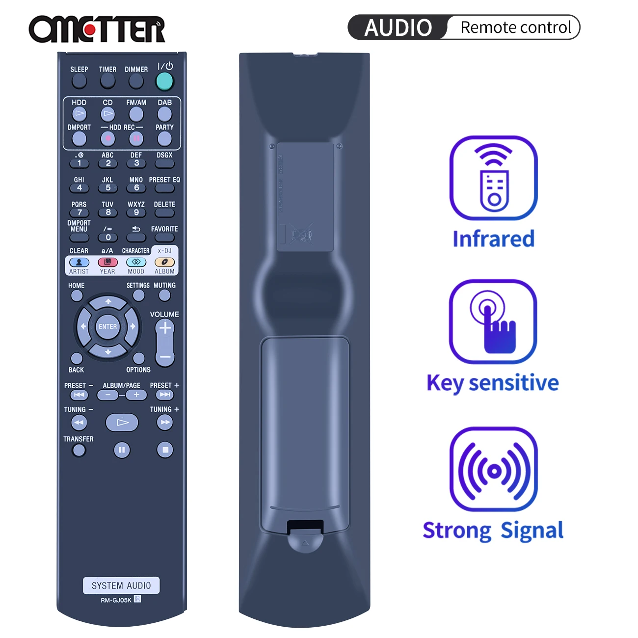 

Original RM-GJ05K for SONY Audio / Video Players System Remote Control For NAS-SC55PKE NAS-SE35HD