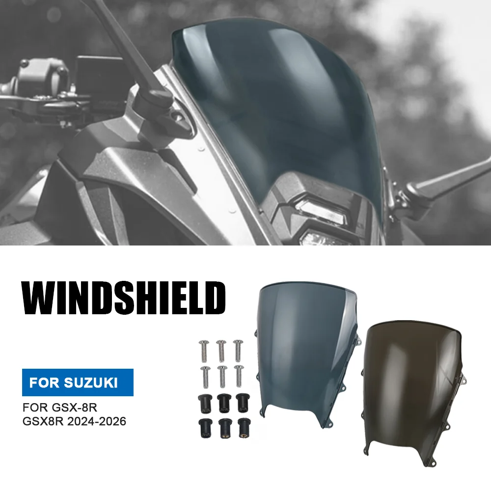 

For SUZUKI GSX8R GSX 8R GSX-8R 2024 2025 2026 Motorcycle Accessories Windscreens Deflectors Windshield Deflector Protector