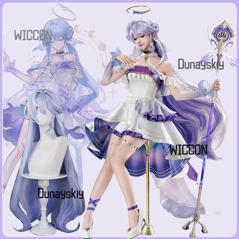 

Honkai: Star Rail Робин Косплей Костюм Игра Робин Звездная Ночь Платье Парик Костюм Принцессы Богини Для Женщин Хэллоуин Вечеринка