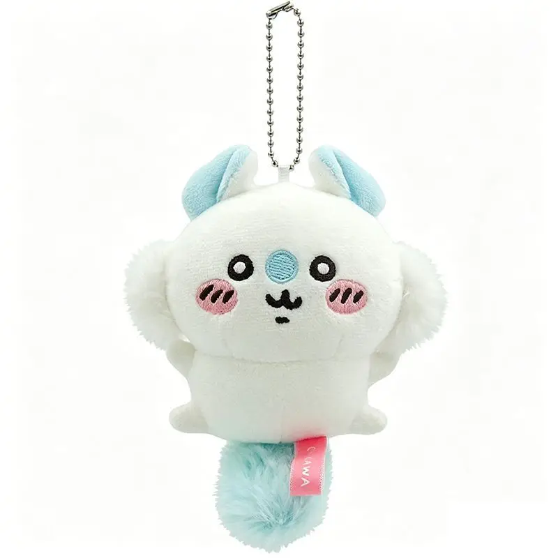 Kawaii Anime Chiikawa Series Mini Plush Key Ring Chii Flying Squirrel Hachiware Usagi Soft Doll keychain Bag Decor Accessories