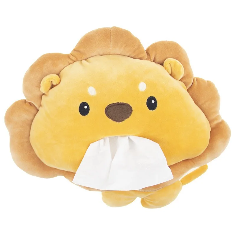 Cartoon Animals Car Paper Boxes Car Tissue Box Car Inner Armrest Box Sun Visor Pumping Box Cute Creative Tissue Boxes Accessory