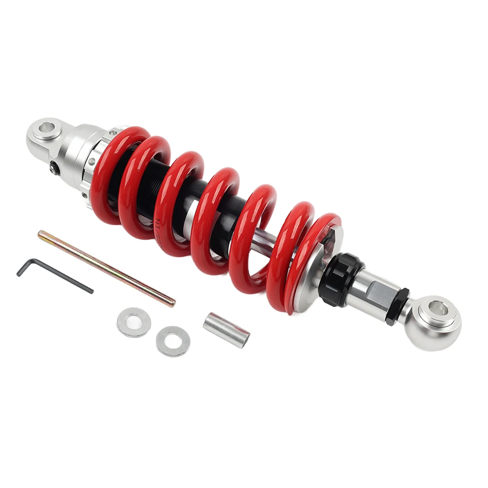 Motorcycle 320mm Shock Suspension Absorber 13mm Spring For Universal For Kawasaki For Suzuki For Honda Aluminum Red