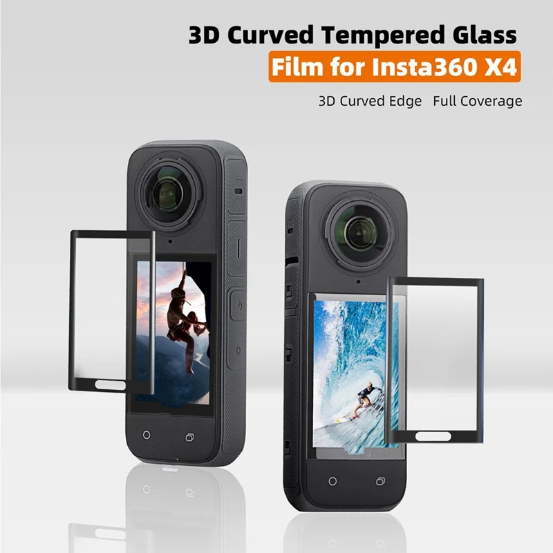 업그레이드 렌즈 가드 캡 스크린 보호대 키트, Insta360 X4 강화 유리 스크린 보호대 필름 교체