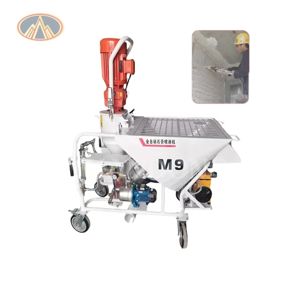 Electric Mortar Spray Machine High Efficiency Gypsum Paint Airless Putty Spray Equipment - view 6
