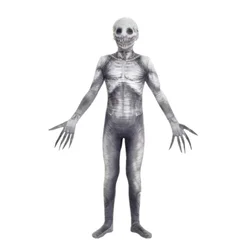 Halloween Cosplay Costume Skeleton Jumpsuit Monster Bodysuit Adult Kids Horror Style Cosplay Garment
