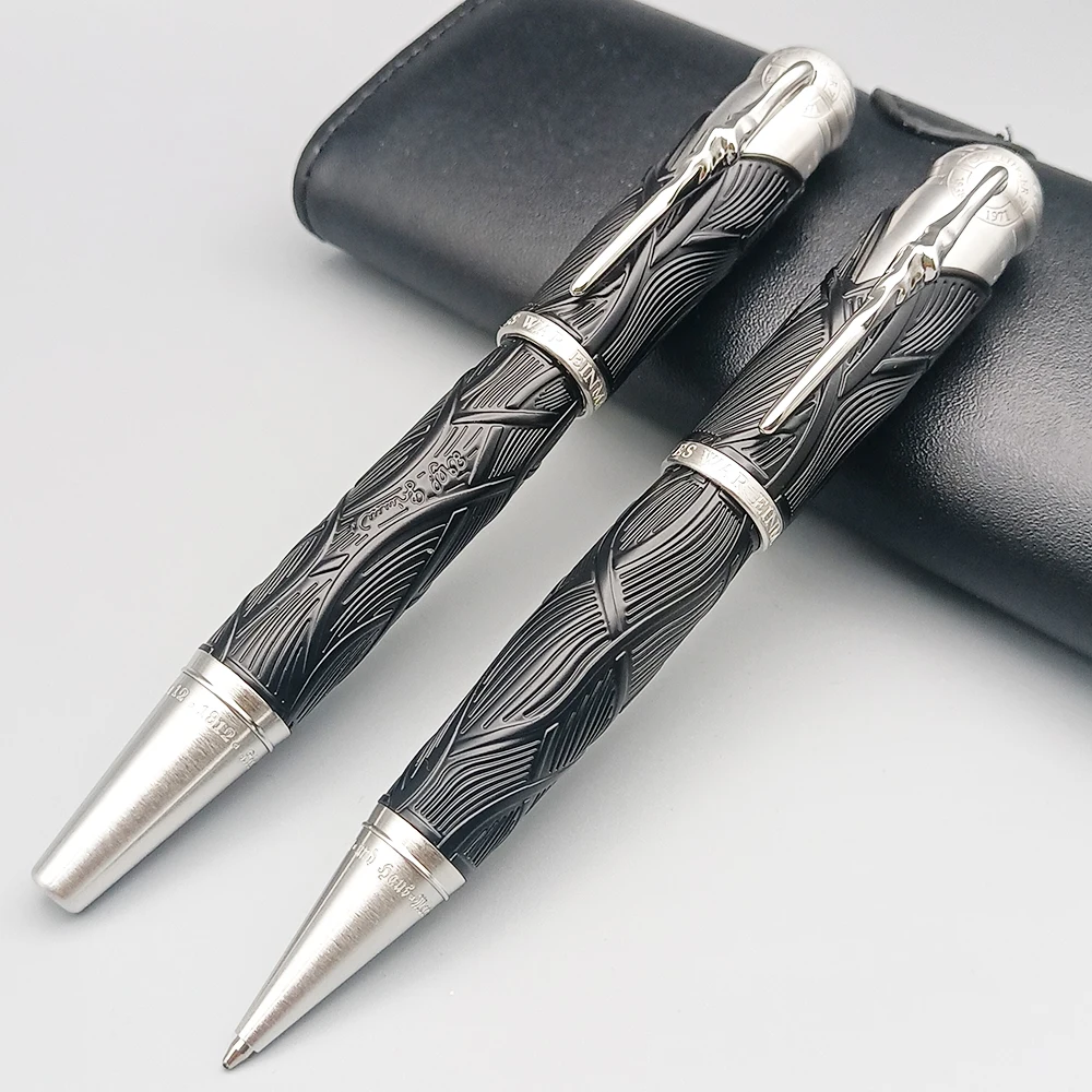 قلم MB فاخر قلم الكرات الدوّارة قلم حبر جاف هدايا الكتابة التجارية للرجال والنساء أدوات مكتبية مميزة