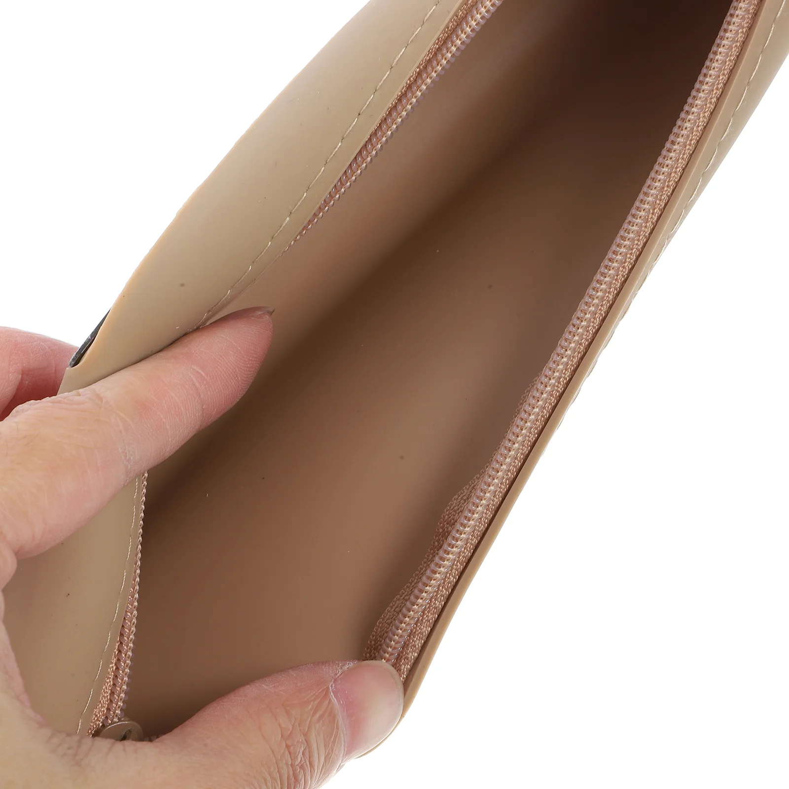 

Silicone Makeup Brush Holder Travel Bag Storage Container Mirror Lightweight Portable Women Makeup Tool