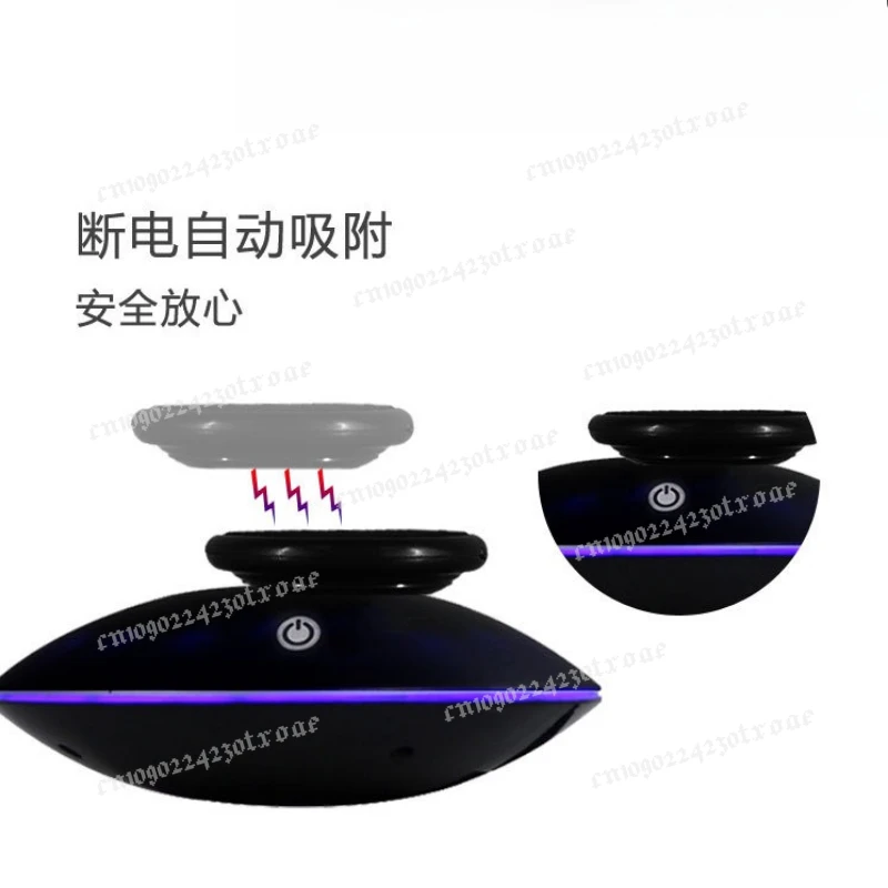 Magnetic Levitation Display Stand Creative Black Technology Ornaments 360-Degree Rotating Display Stand Birthday Gift