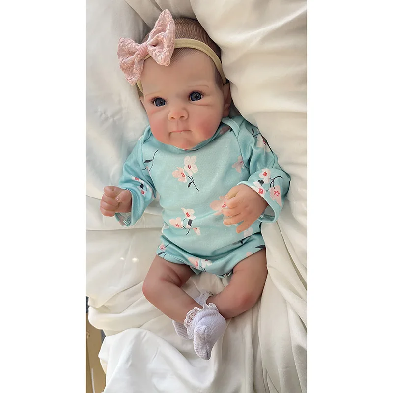 17 بوصة 43 سنتيمتر الانتهاء بالفعل دمية تولد من جديد بيتي لينة الجسم نابض بالحياة تولد من جديد دمى طفل نفس صور ثلاثية الأبعاد الجلد مع الأوردة المرئية