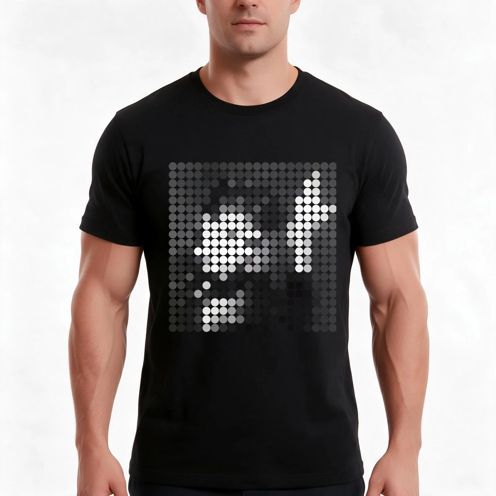 Bowie Dots HEROS T-Shirt Summer Casual Cotton Tee Oversized Streetwear Tops Vintage Graphic Print Loose Fit Short Sleeve