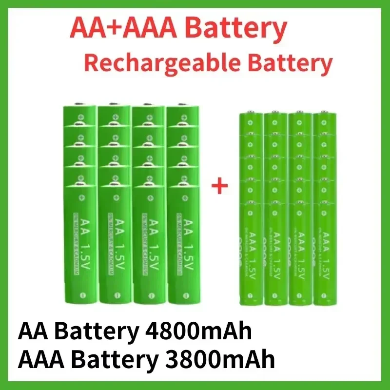 Batterie aste pour horloges, 1.5 V, AA, 4800mAh, 1.5 V, AAA, 3800 mAh, livraison gratuite, jouets pour animaux de compagnie