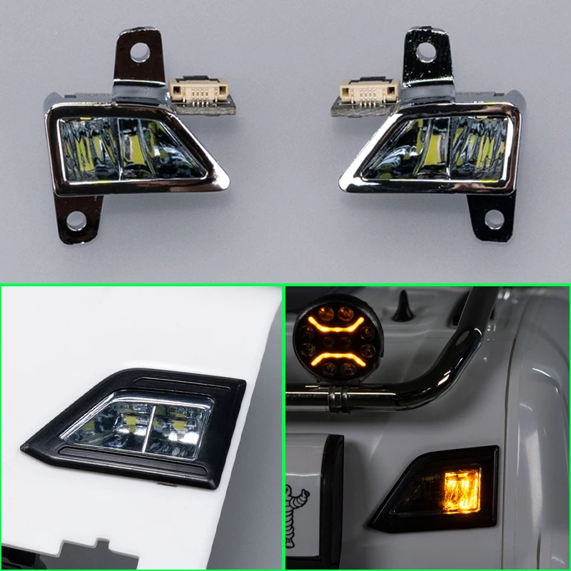 

1 Pair Plastic Built-in Light for 1/14 Tamiya RC Truck Car Scania 770S 56368 diy Parts Toys