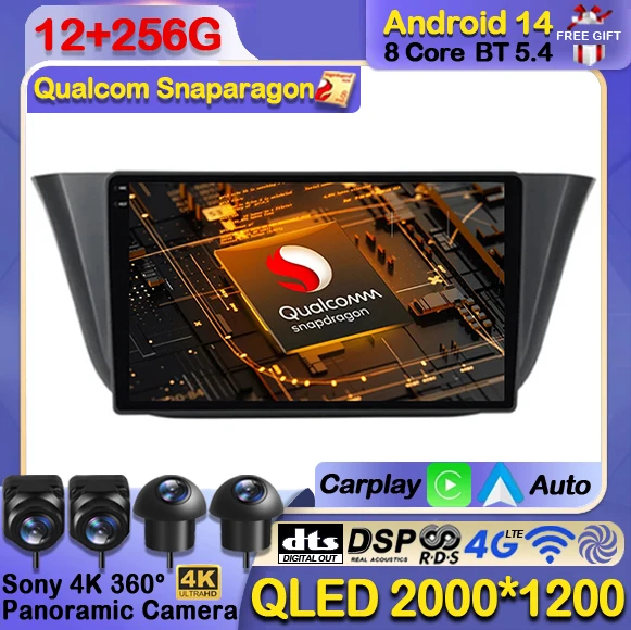

Android 14 Car Radio For Iveco Daily 2013 2014 - 2021 Multimedia Video Player Carplay Auto GPS Navigation 4G WIFI 360 Camera DSP