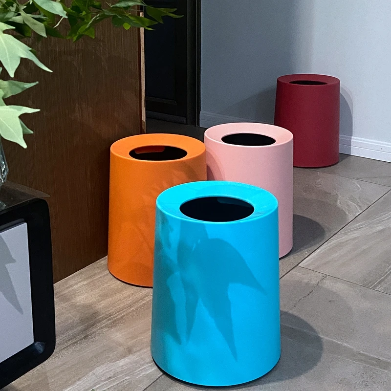 モダンな室内寝室用赤色のシンプルなゴミ箱、バスルーム用ペーパーバスケット、家庭用リビングルームキッチンウェディングゴミ箱、家庭用