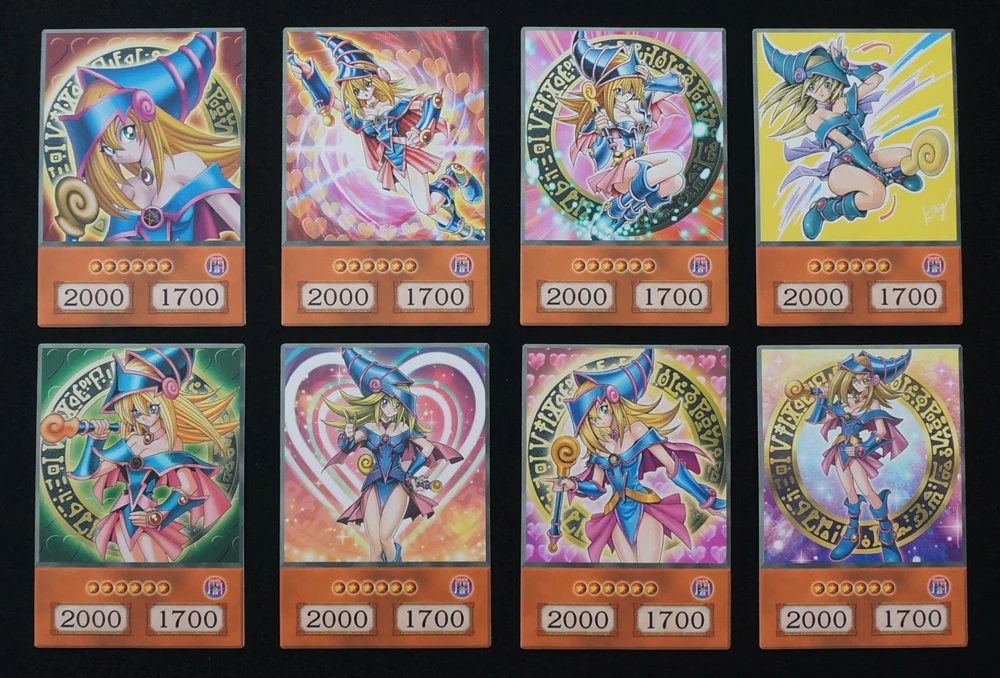 24pcs/set Dark Magician Girl Archetypes Series Orica Priestess Mana Female Spellcaster Yugioh Anime Style Paper Cards