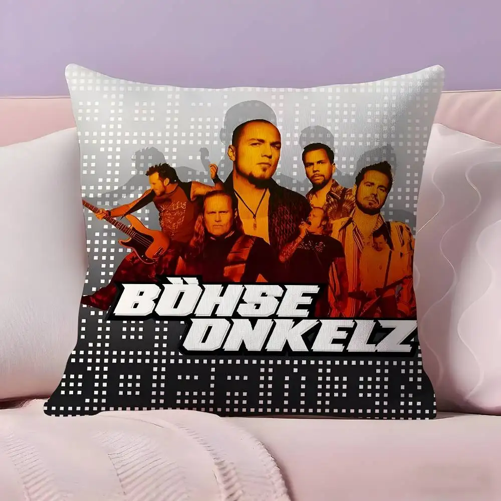Band B-Bohse O-Onkelz Pillow Case Ultra Soft Skin Friendly Fabric Cloud Like Comfort & Concealed Zipper