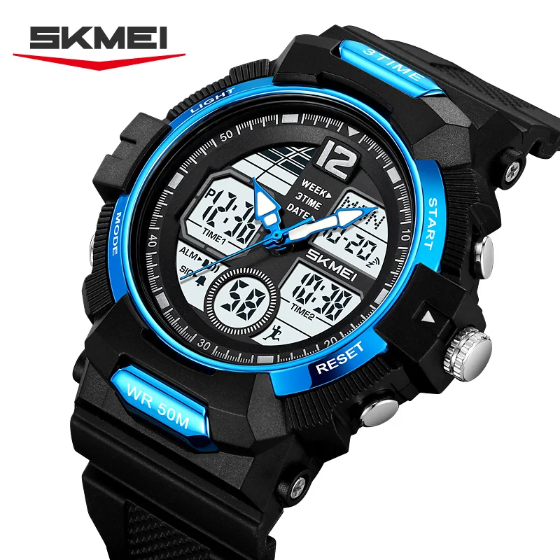 

SKMEI мировое время цифровые часы модный дизайн водостойкие наручные часы с хронографом спортивные повседневные часы-будильник для мужчин и женщин