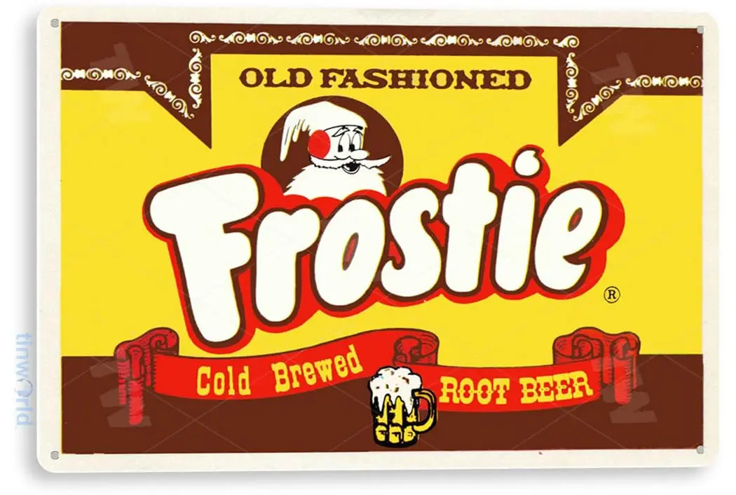 Tinworld Tin Sign Frostie Root Beer Rustic Soda Cola Metal Sign Decor Kitchen Cottage Farm B354 sign