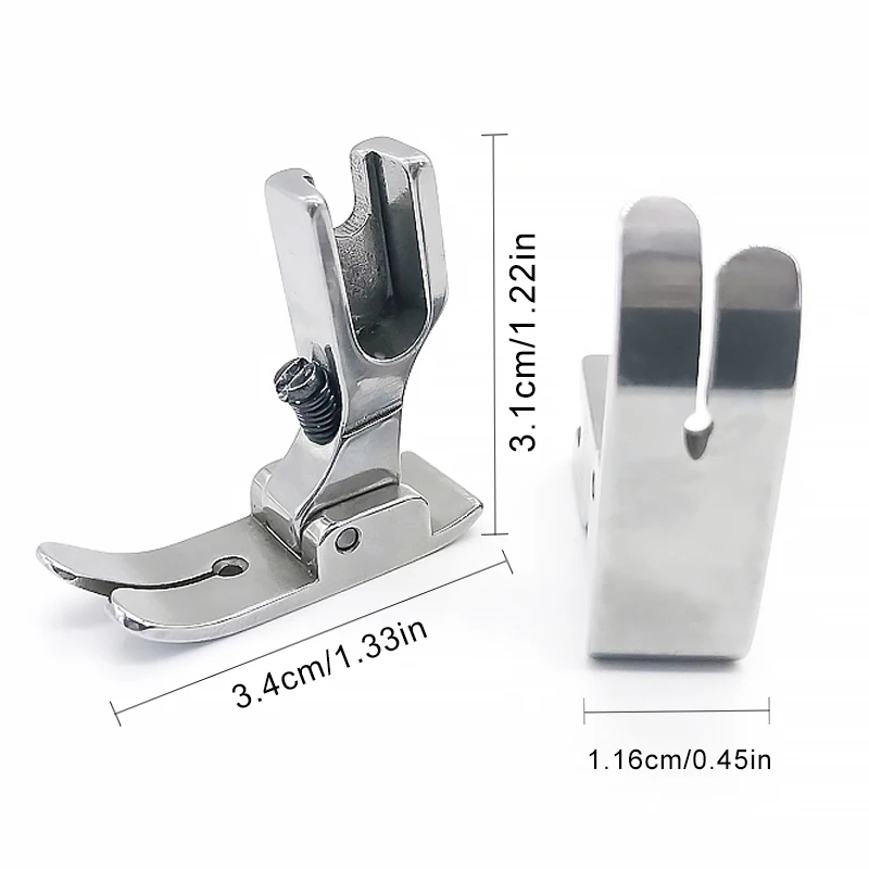 1pcs industrial flat car all steel P351SC knitting wrinkle-resistant presser foot anti eating cloth anti-jumper thin material sp
