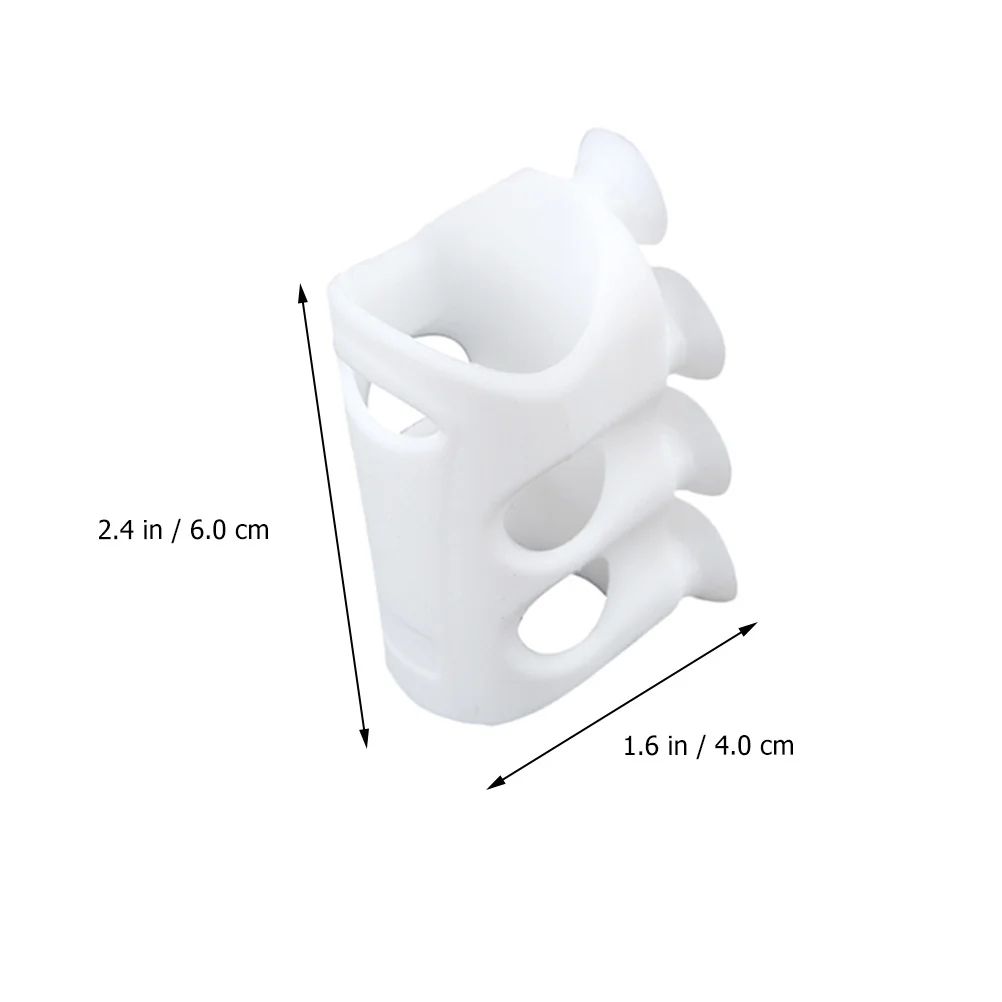 

5Pcs Silicone Shower Head Suction Cup Brackets Adjustable for Bathroom Handheld Showers Odorless Non-Corrosive Reusable Wall