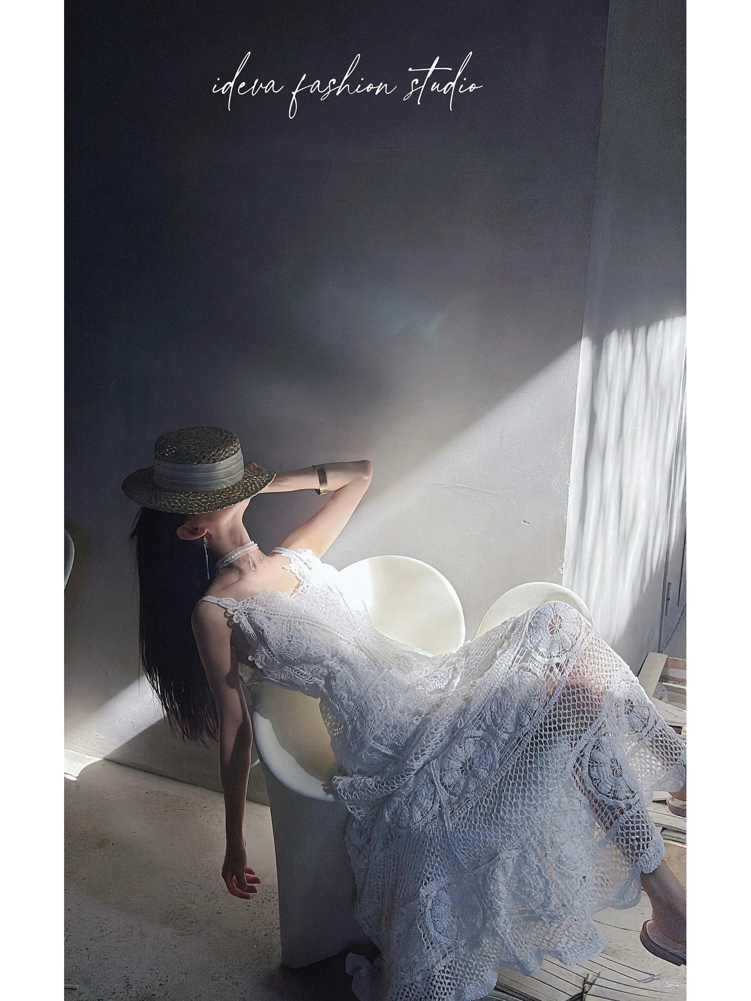 

D Studio Gold Hook Series ell Chain Lace Panel Dstring Strap Long f Skirt Set Ele Umbrella Skirt Cotton Blend