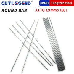 10Pcs Solid Carbide Round Rod 3.1/3.2/3.3/3.5/3.6/3.7/3.8/3.9 100MM Wear Resistant High Hardness CNC Machine Tungsten Steel Bar