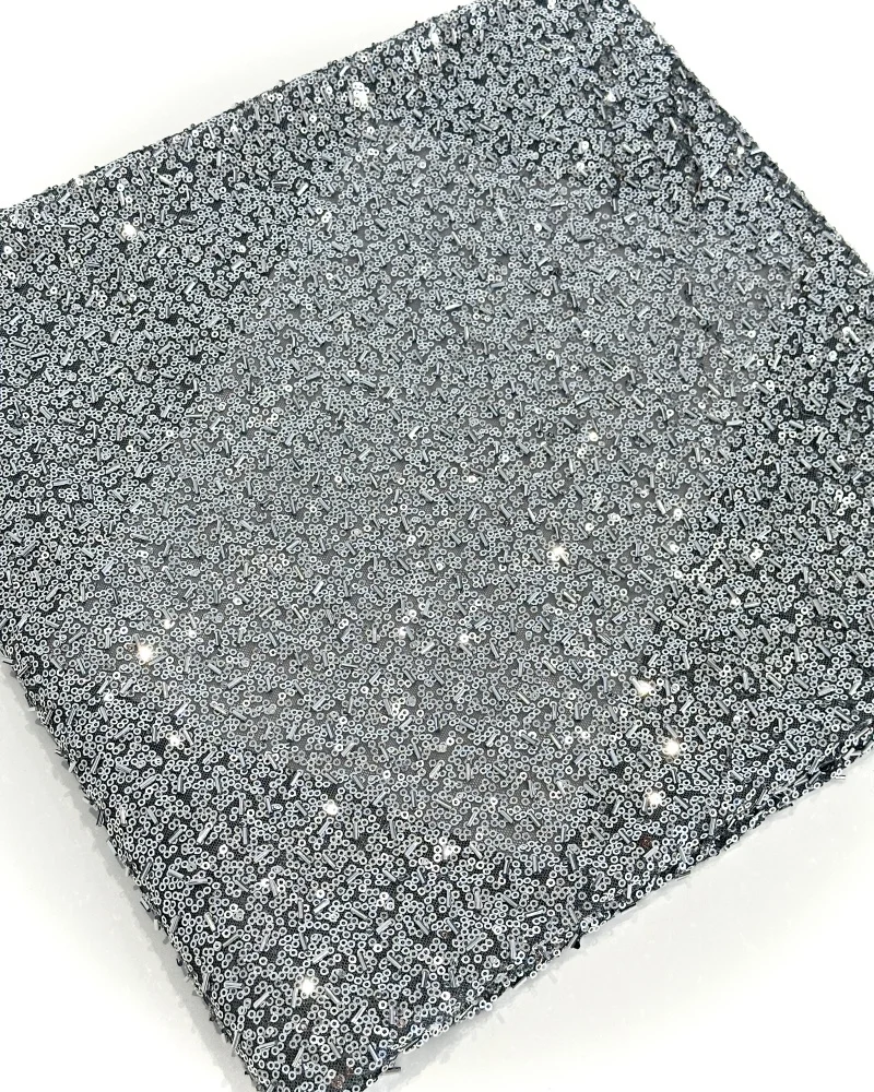 Africa Nigerian Beaded French Mesh Lace With Sequins High Quality 2025 Embroidery Lace Sequins Lace For Wedding Dresses Women