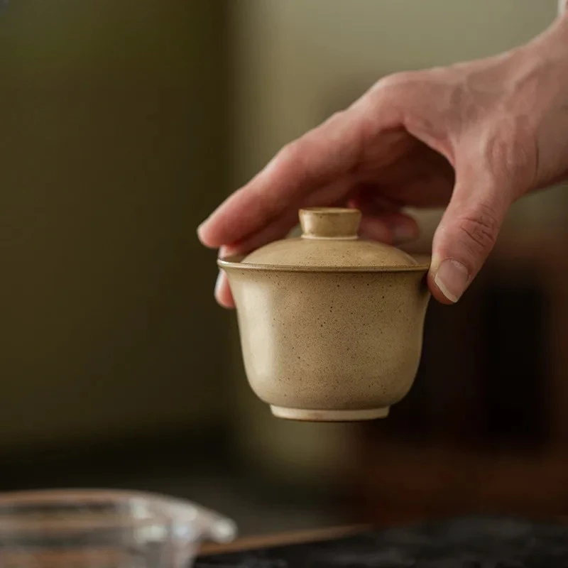 

110 мл гаваньская японская чайная варенья с молотком, бытовая чайная миска с крышкой, комплект для изготовления крышек, миска для церемонии, ремесленный подарок