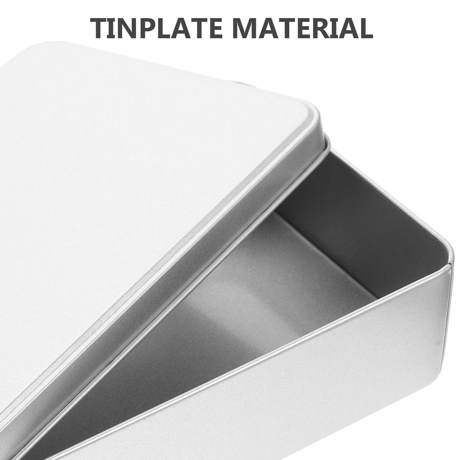 

3pcs Tinplate Storage Box Rectangular Candy Tin Container Lid Gift Case For Sweets Jewelry Keepsakes Wedding Party Favours Small