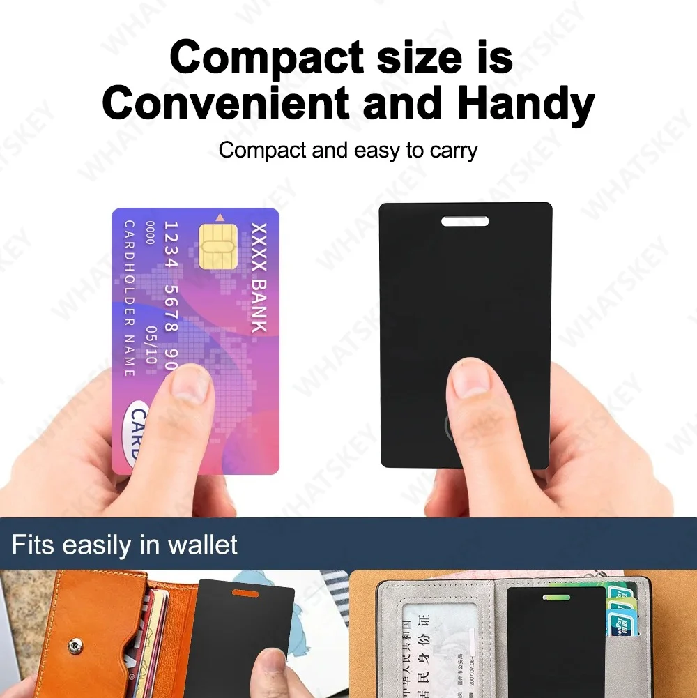 Wallet Anti-loss Card GPS Tracking Smart Location Tag with Google Find My Ultra-thin Card Bluetooth Device Wireless Charge IP67 image 3