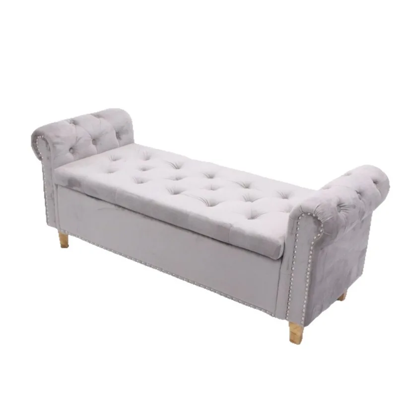

Multifunctional home bedroom storage bed seated sofa stool