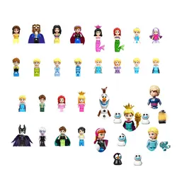 Disney movies Building Blocks Anime Kawaii Cartoon mini Action Children's Figures Blocks Bricks Assemble DIY Toys Gift for Kids