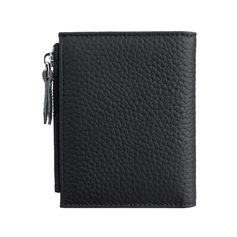 Western RFID Cowhide Leather Zipper Women Wallet Large Capacity Hasp Purse for Ladies