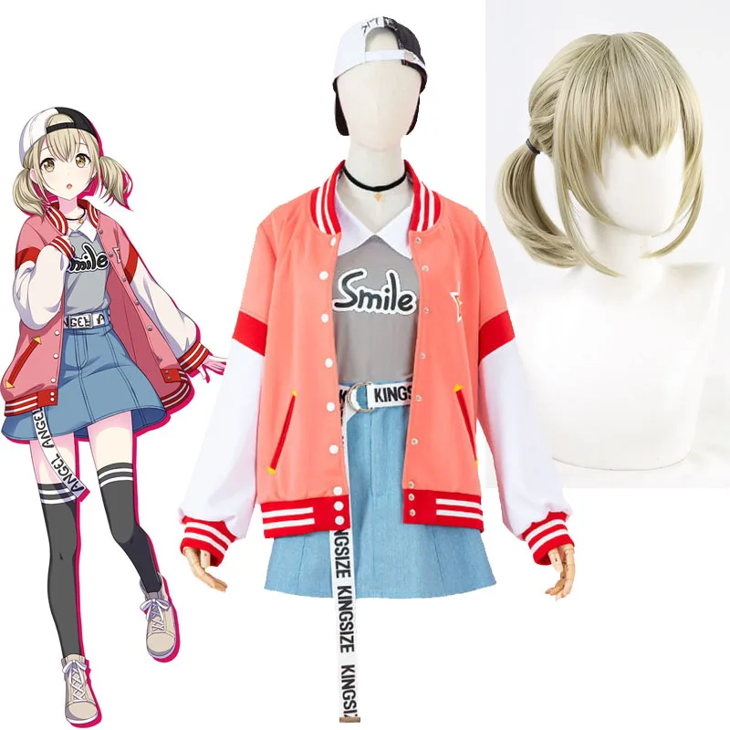 Vivid Bad Squad Azusawa Kohane Cosplay Costume And Hat Project Sekai Colorful Stage! Khn Wigs Halloween Virtual Idol Uniform Set