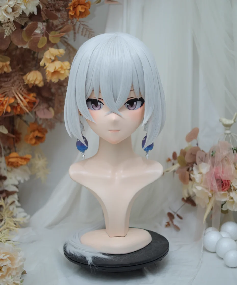 

(NFD-15-2)Customize Full Head With Lock Crossdress Doll Female/Girl Japanese Anime Cartoon Character Kig Cosplay Kigurumi Mask