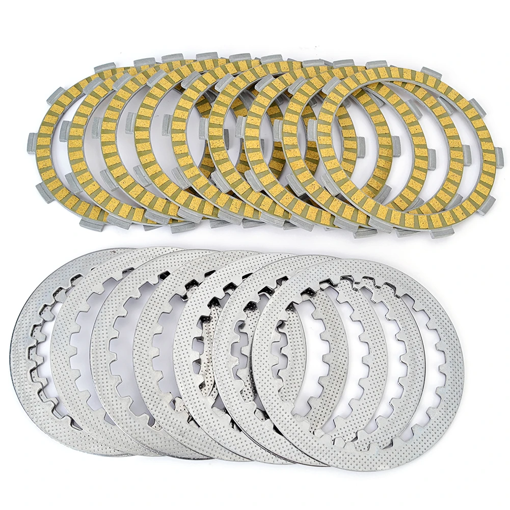 Clutch Friction Plates & Steel Plate Disc Kit For Yamaha FZR600 Genesis FZR500 FZR400RR 21V-16321-00 3XP-16321-00 131-16324-0