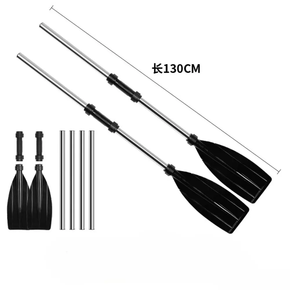 สะดวกอลูมิเนียมอัลลอยด์ Kayak Paddles Anti-Twist Design Thicken เรือ Oars ที่ถอดออกได้น้ําหนักเบาตกปลาเรือ Pulp กลางแจ้ง