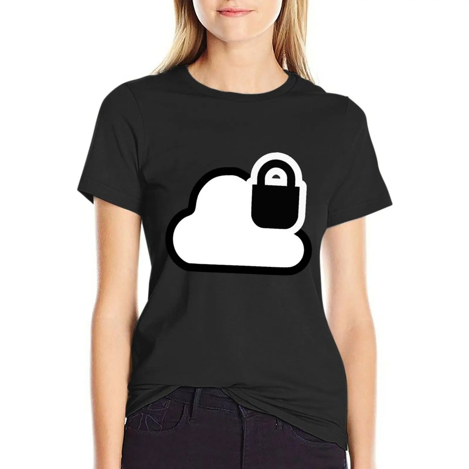 

Secure Cloud Symbol T-Shirt anime clothes summer clothes shirts graphic tees plus size tops Women clothes