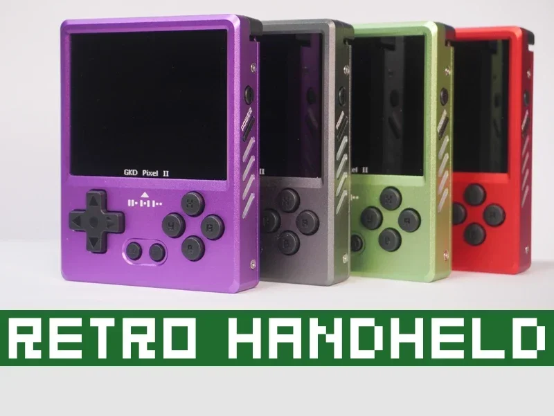 

GKD Pixel 2 Handheld Game Console 2.4-Inch Retro Nostalgia New Portable Game Controller Arcade Game Full Metal Body Cnc Custom