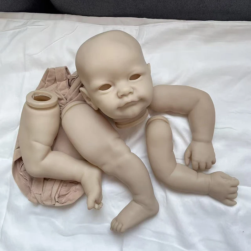22Inch Tobiah Awake Already Painted /Un Painted Reborn Doll Kit Lifelike Soft Touch Fresh Color DIY Doll Parts With Cloth Body