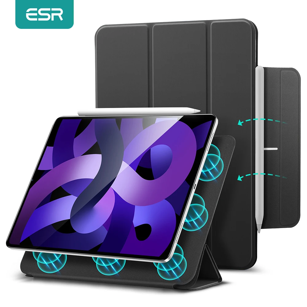 

ESR for iPad Air 5 Case 2022 Magnetic Pencil Holder Case for iPad Air 4 10.9 Inch Smart Cover for iPad Air 5 4 Case 2020 Funda